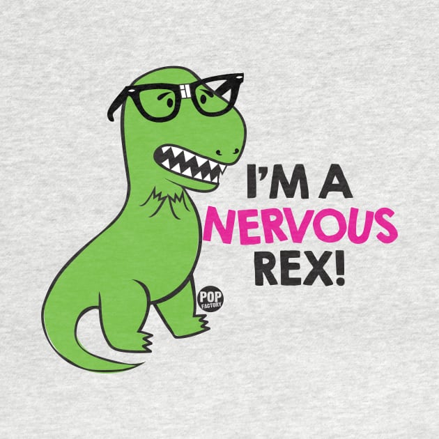 NERVOUS REX DINO by toddgoldmanart